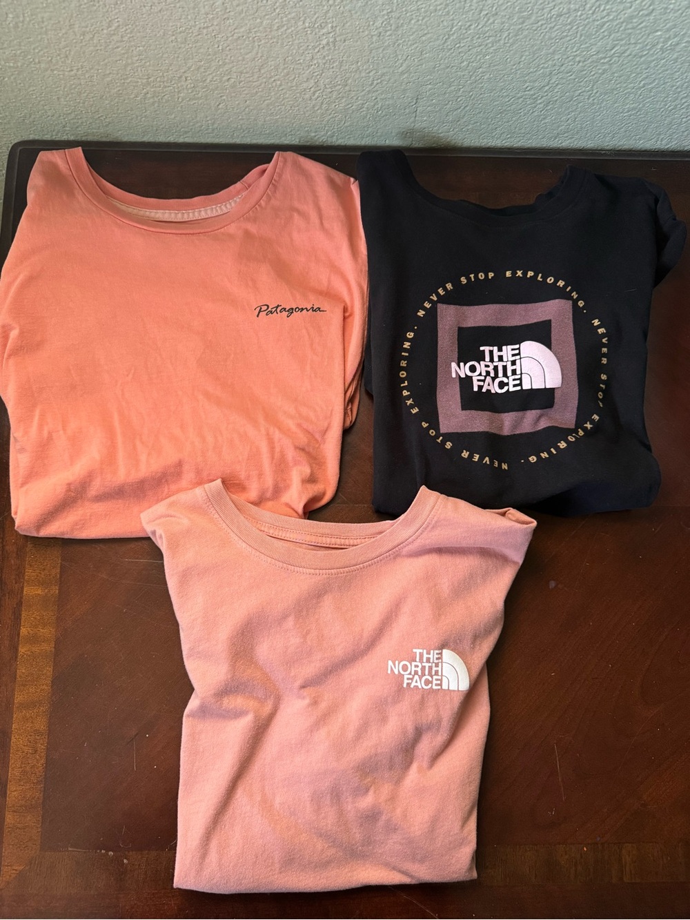 Women’s bundle of T-shirts- The North Face & Patagonia